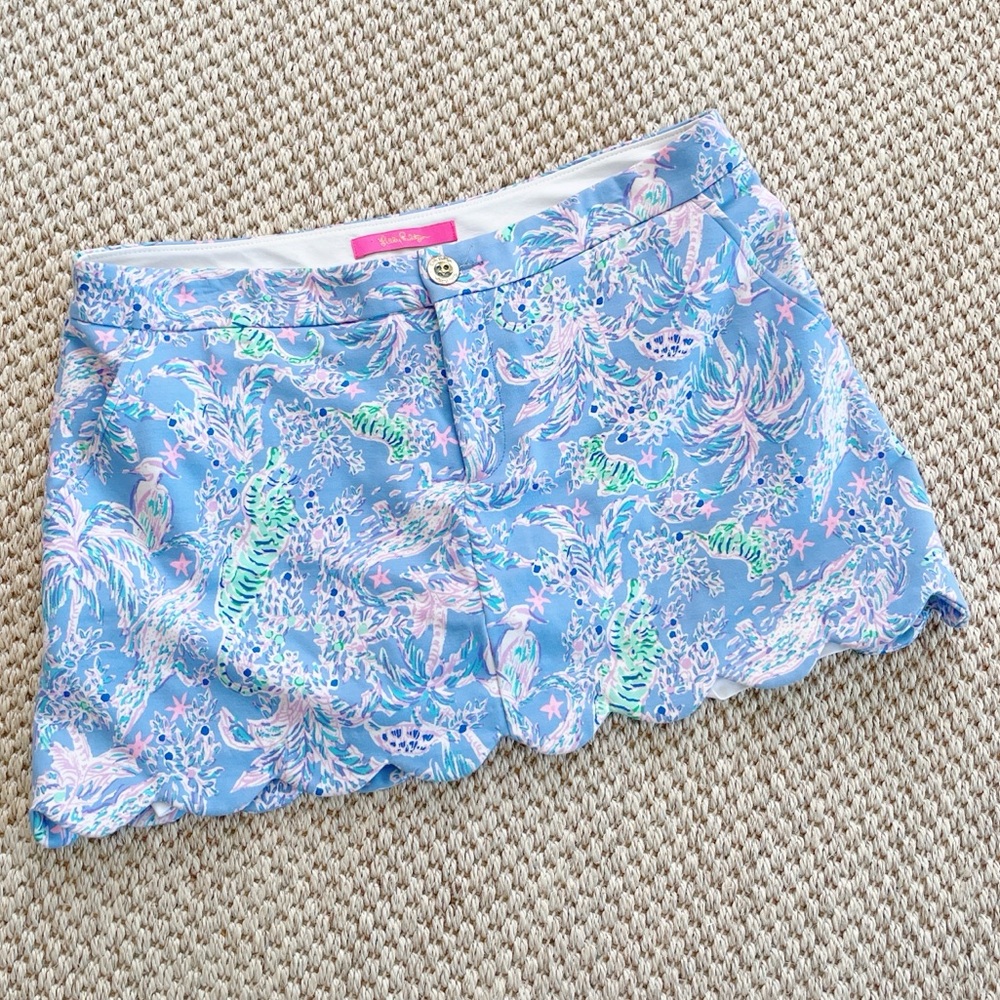 Lilly Pulitzer COLETTE SKORT, BLUE PERI, THE TURTLE PACKAGE 8 - Picture 2 of 9